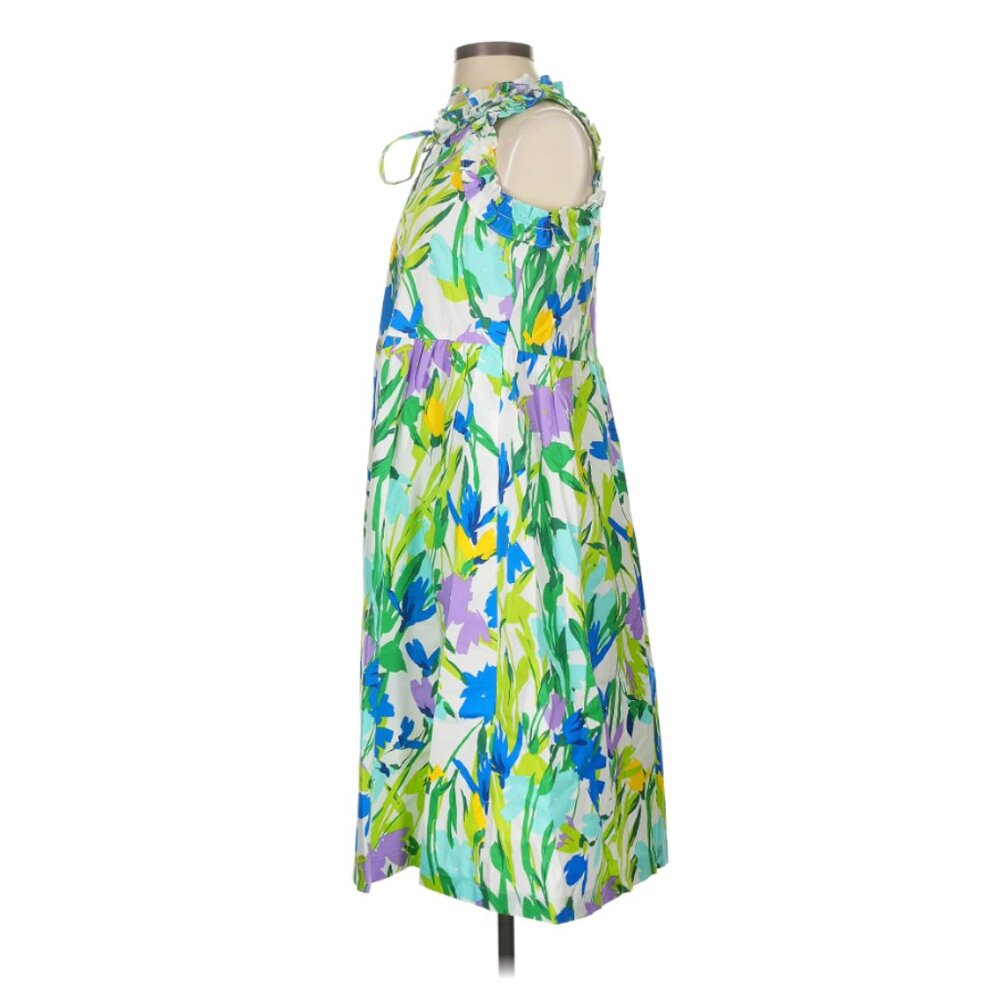 Maggie London Vibrant Floral Midi Dress - Size 0 - Like New - Picture 7 of 10